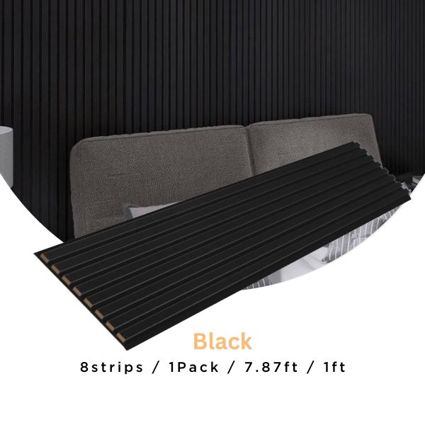 Black | Acoustic Slat Wood Panel Wall | 7.87ft 1 Pack � 100% Real Oak Finish Questions & Answers